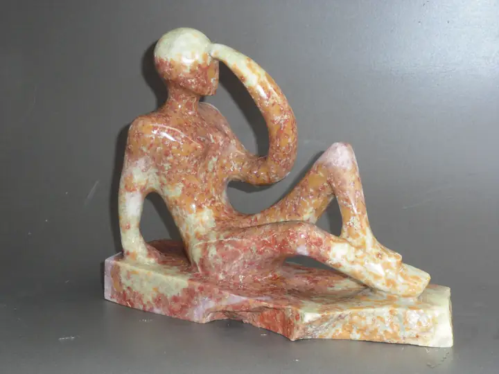 A Vision, stone sculpture by Mel Derzaph