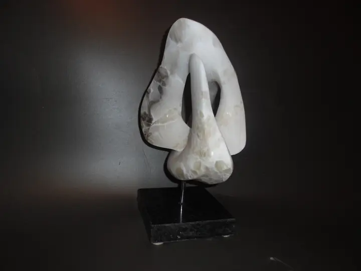 Roller Coaster of Life, stone sculpture by Mel Derzaph